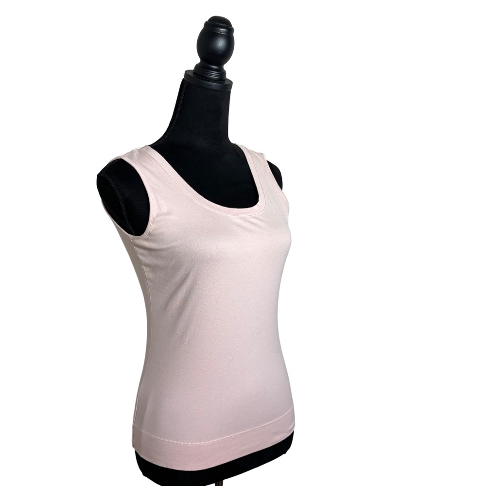 Lafayette 148 New York Womens‎ Pale Pink Scoop Neck Tank Top Size P Petite